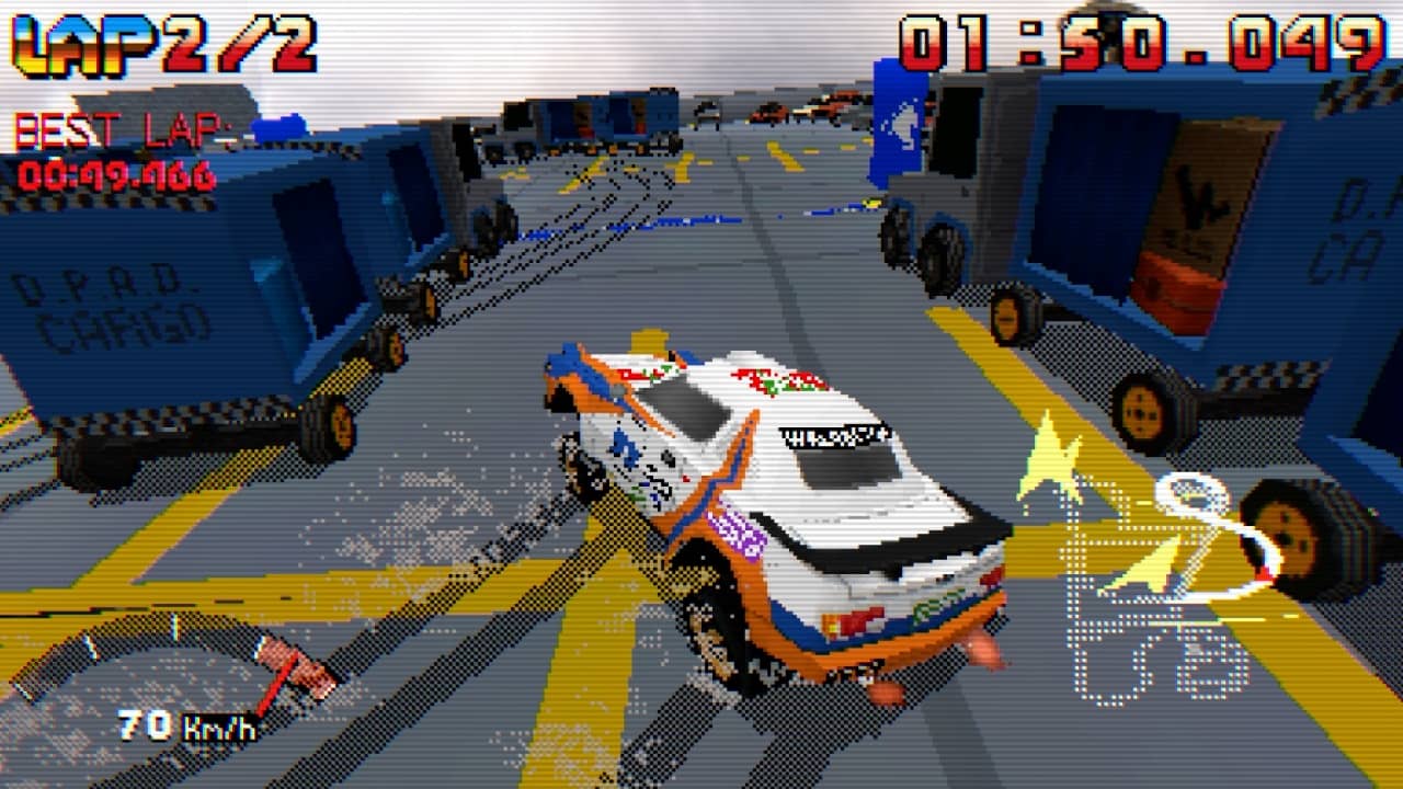 Plenty of baggage vehicles in Parking Garage Rally Circuit Review