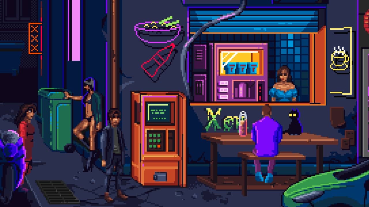 Neon Hearts City, itch.io, point and click adventure, Cosmic Void