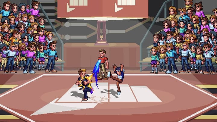 The Karate Kid: Street Rumble crane kick screenshot